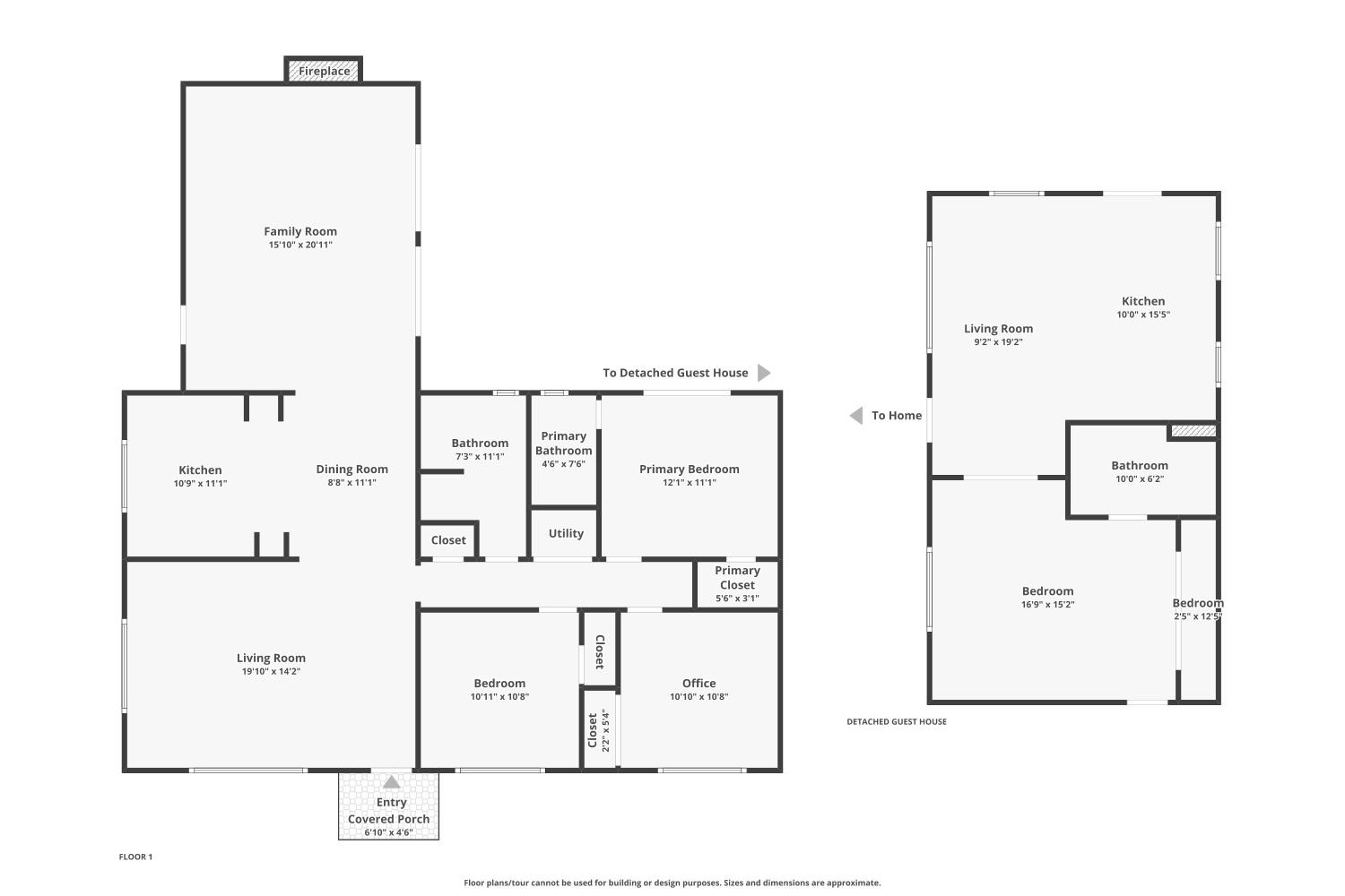 1977 South Rice Road Ojai, CA 93023 - Photo 26 of 27 a picture of a floor plan
