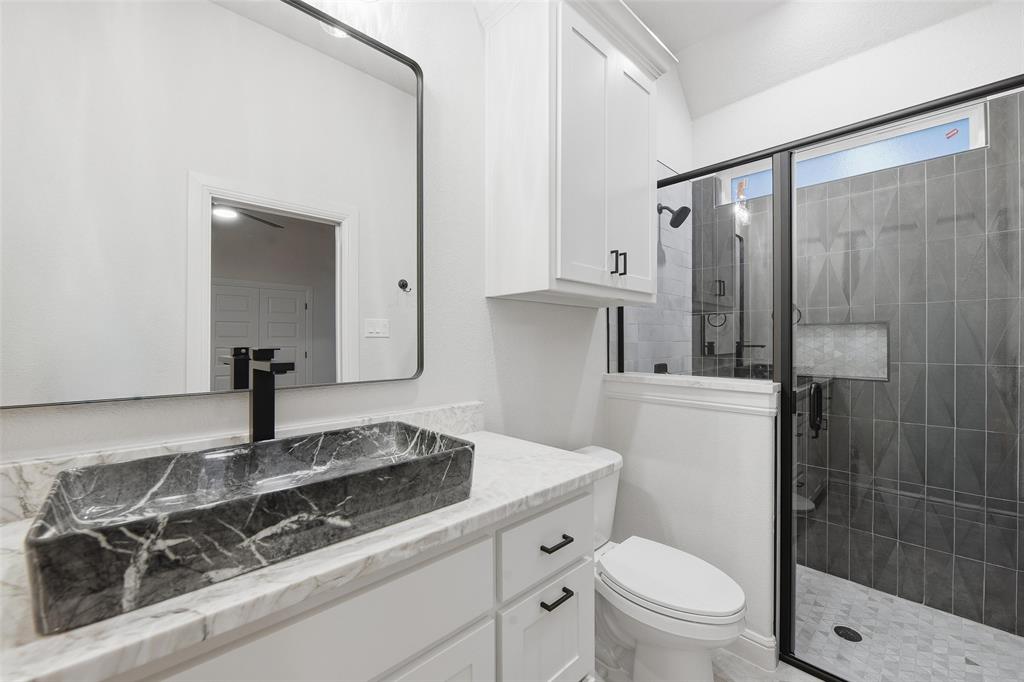 189 Rio Rancho Drive Decatur, TX 76234 - Photo 28 of 36 Full bath featuring vanity and a stall shower