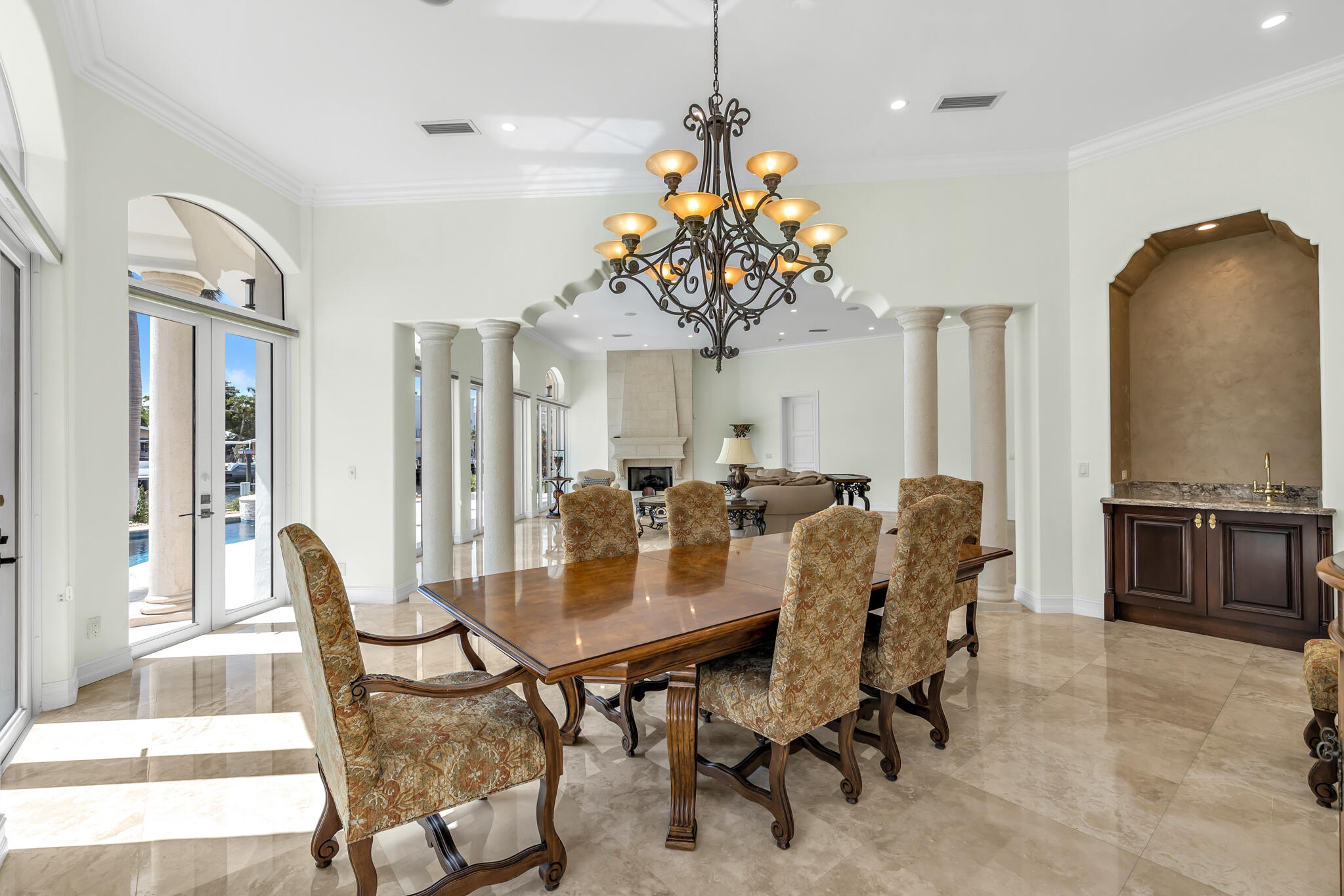 3700 Northeast 28th Avenue Lighthouse Point, FL 33064 - Photo 25 of 77 a view of a dining room with furniture