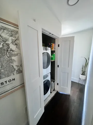 a view of kitchen and utility room