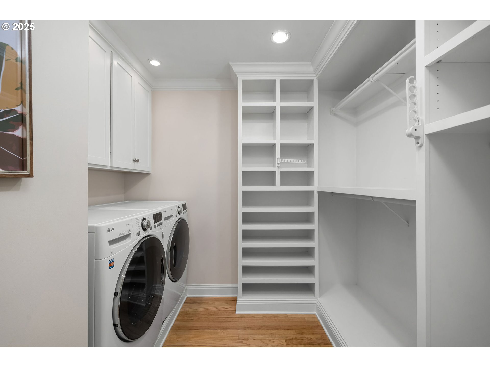 3940 Southwest Council Crest Drive Portland, OR 97239 - Photo 28 of 48 a view of walk in closet with empty racks