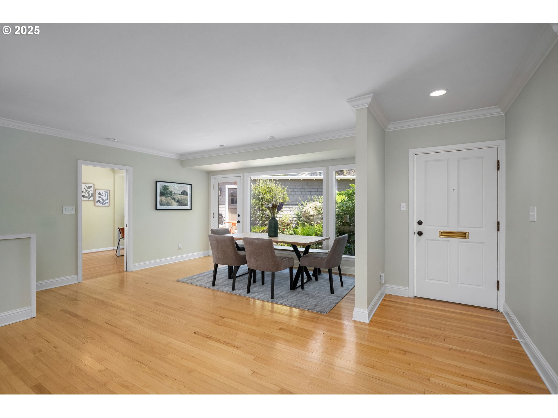 3940 Southwest Council Crest Drive Portland, OR 97239 - Photo 10 of 48 a view of a dining room with furniture and a window