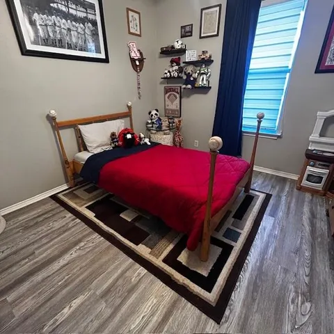 a room with furniture