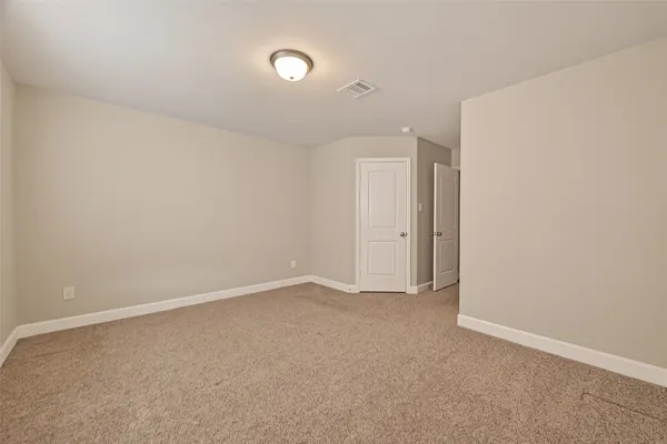 a view of small space with racks on the wall