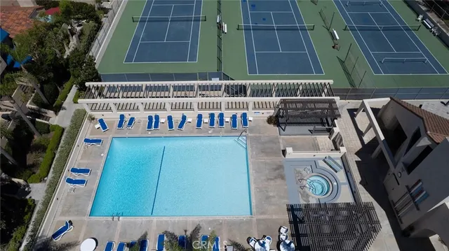 a view of outdoor space with seating area and furniture