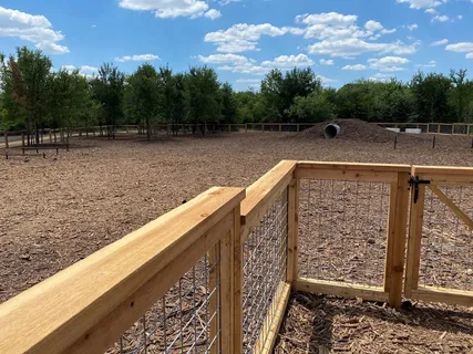 a backyard of a house with lots of green space and glass windows