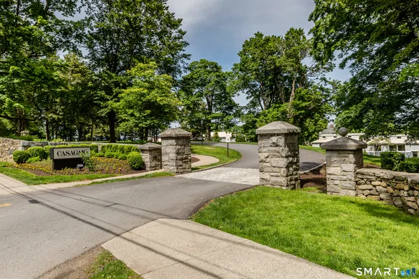 a view of a park with slide