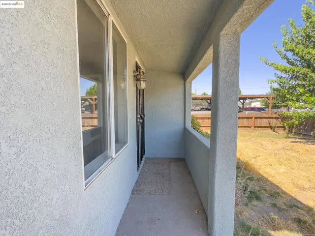 a view of hallway with an outdoor space
