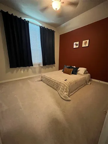 a bed room with a bed