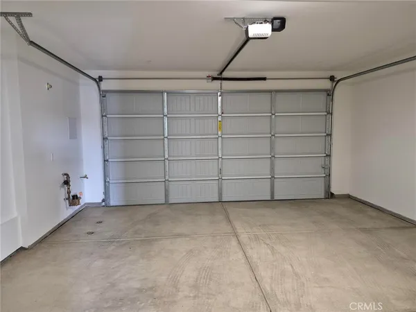 a view of a garage