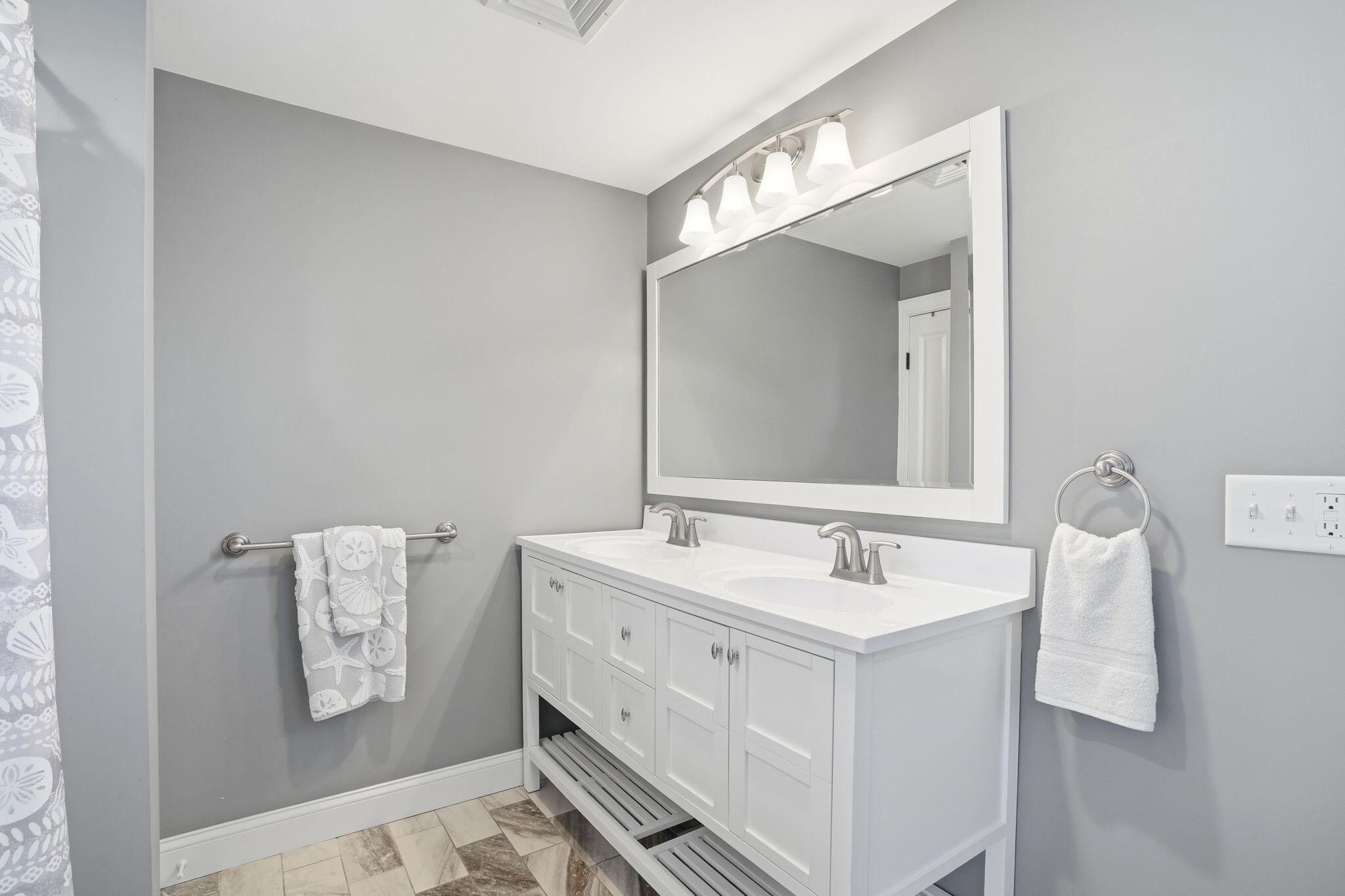 4 Cross Road Bourne, MA 02532 - Photo 27 of 47 a bathroom with a sink vanity and mirror