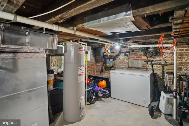 a view of storage and utility room