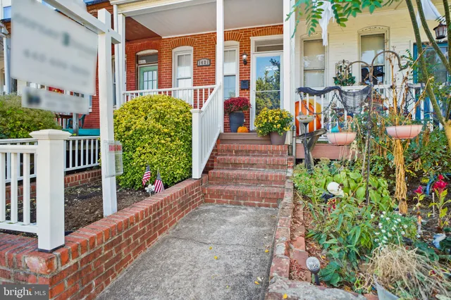 a view of a garden with pathway