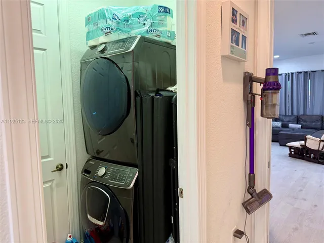 a view of storage and utility room