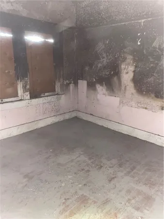 a view of a glass door of a room