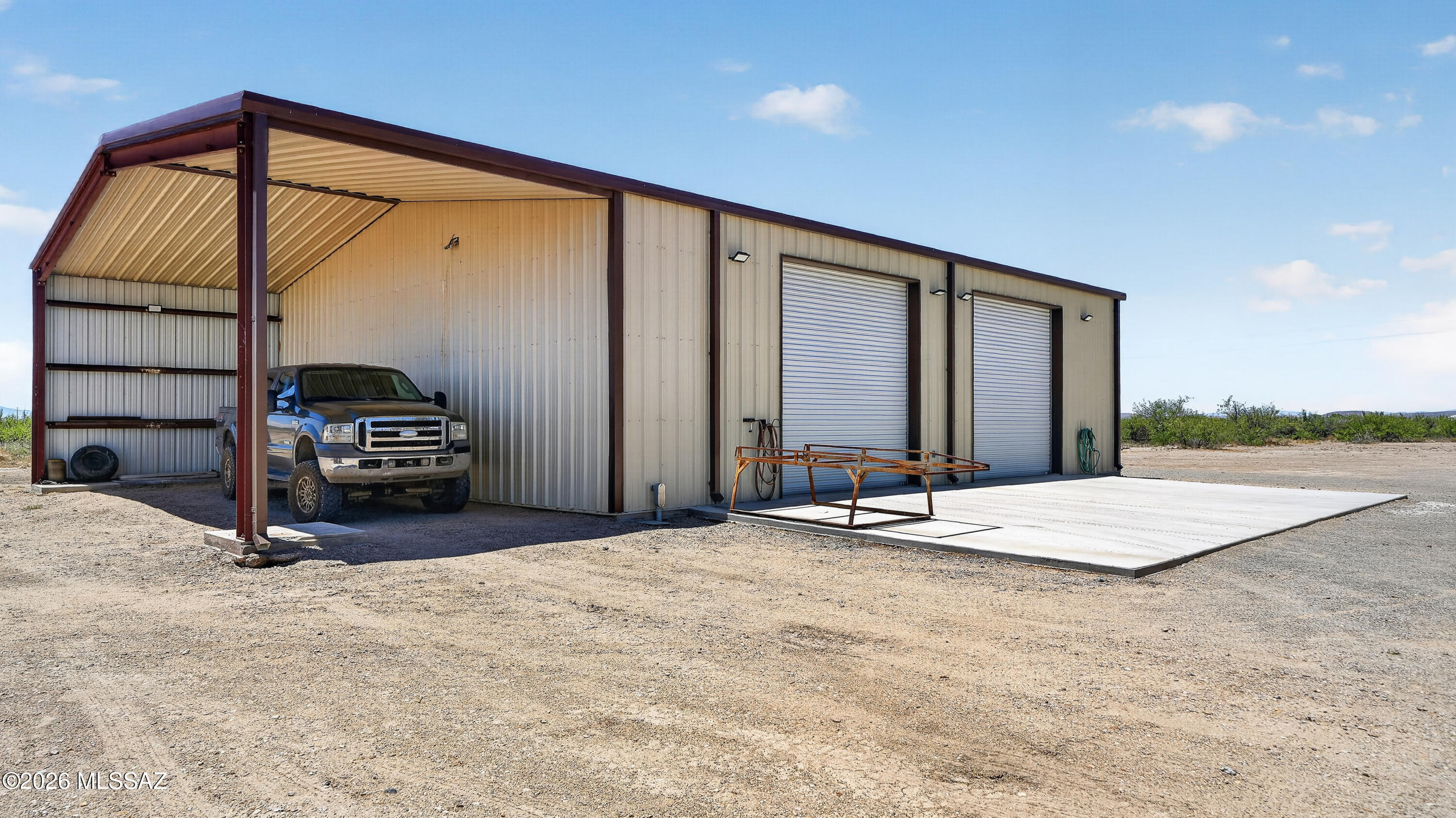194 Taylor Road Willcox, AZ 85643 - Photo 5 of 54 40x60 Shop Insulated, Concrete apron Pad, 3/4' Plywood Finished with Bathroom
