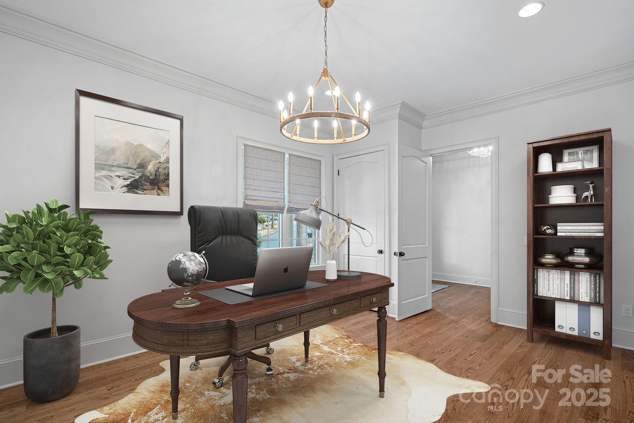 357 Magnolia Street Davidson, NC 28036 - Photo 4 of 48 a living room with furniture a piano and a potted plant