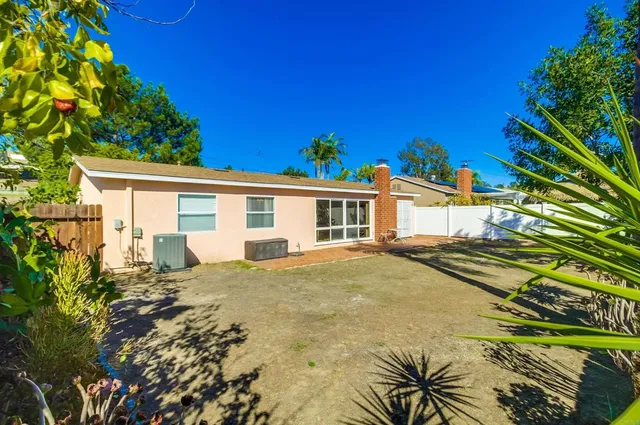 a view of a house with a patio