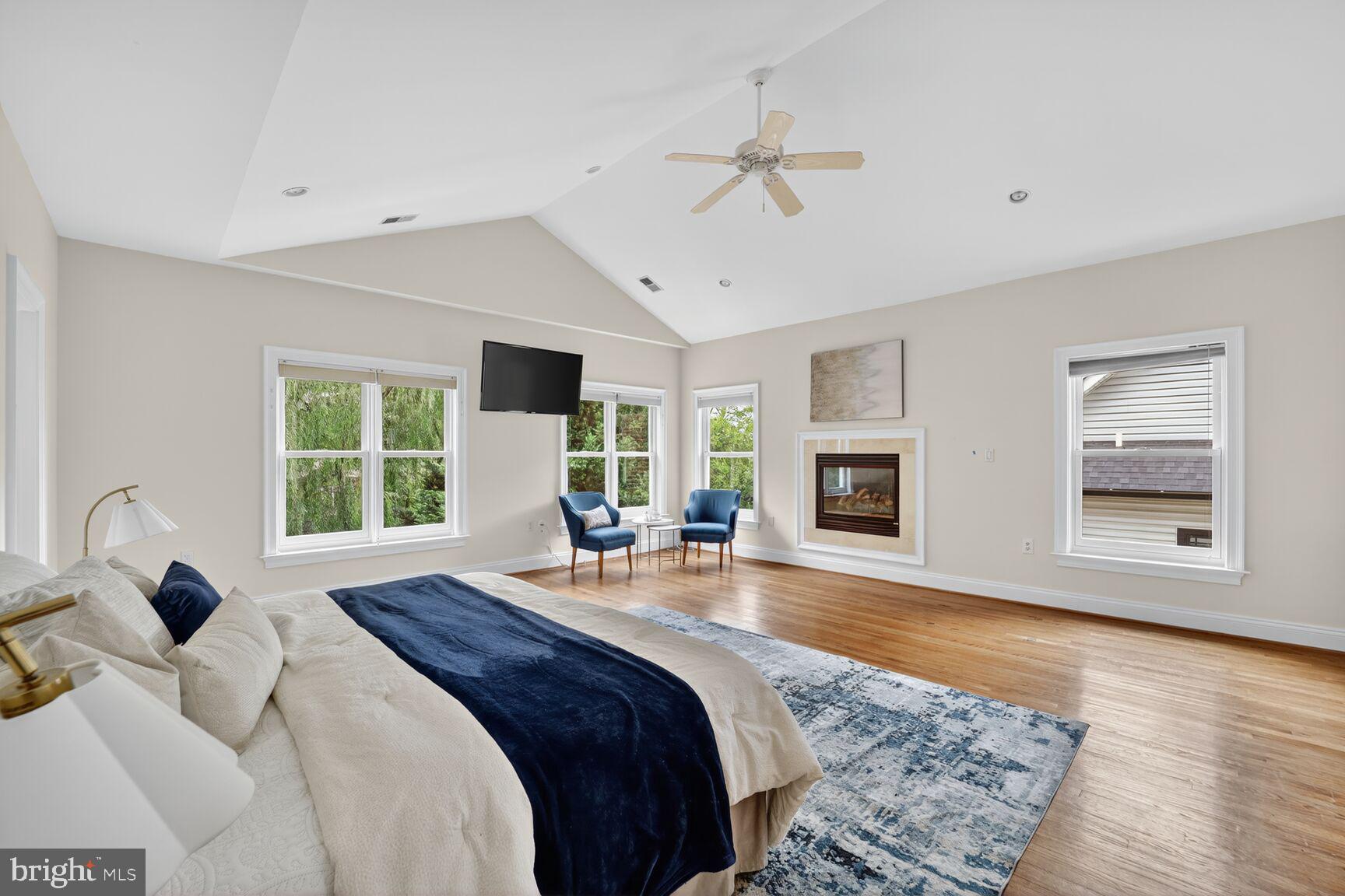 1829 47th Place Northwest Washington, DC 20007 - Photo 22 of 44 a bedroom with a bed and a large window