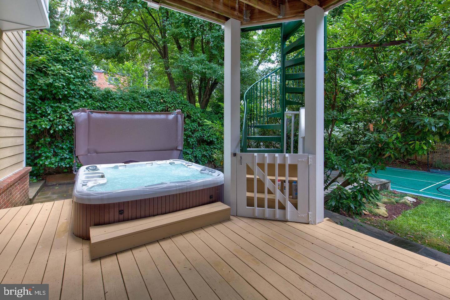 1829 47th Place Northwest Washington, DC 20007 - Photo 36 of 44 a view of a chairs on the deck