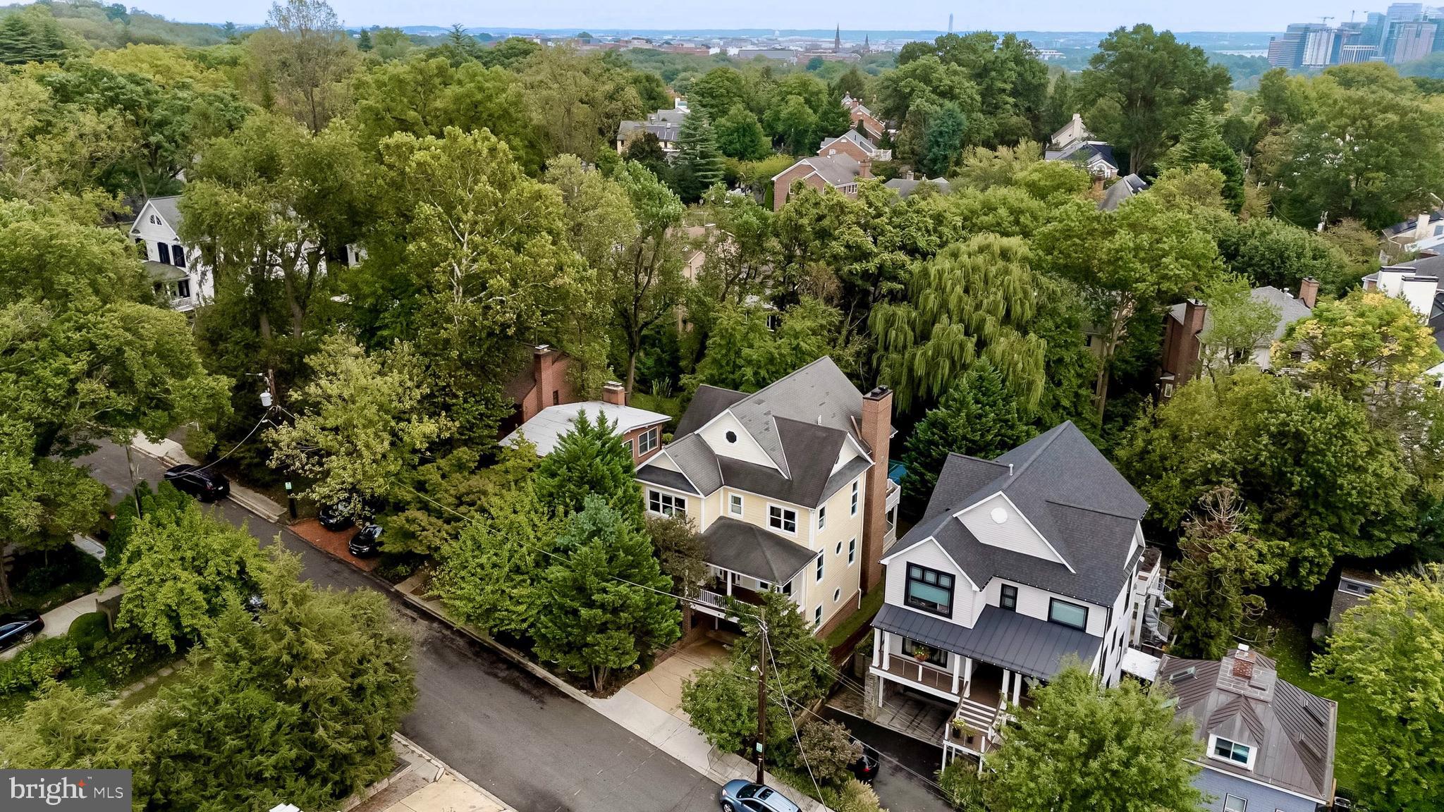 1829 47th Place Northwest Washington, DC 20007 - Photo 43 of 44 an aerial view of a house with a yard