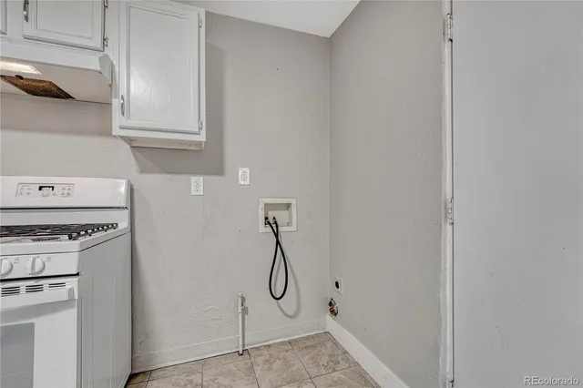 a storage room with cabinets
