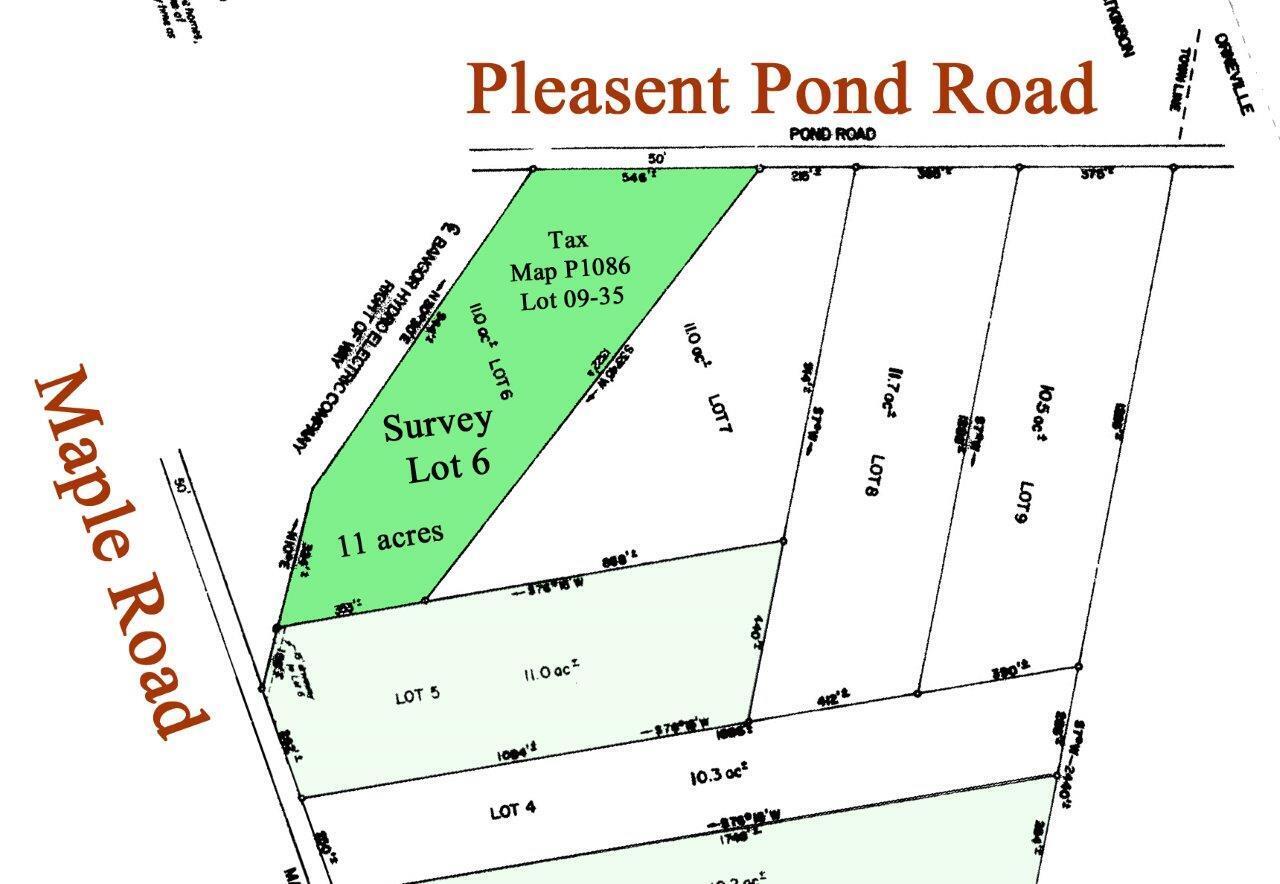 Lot 6 Pleasant Pond Road Milo, ME 04463 - Photo 4 of 38 Survey - Lot 6 _edited-2b