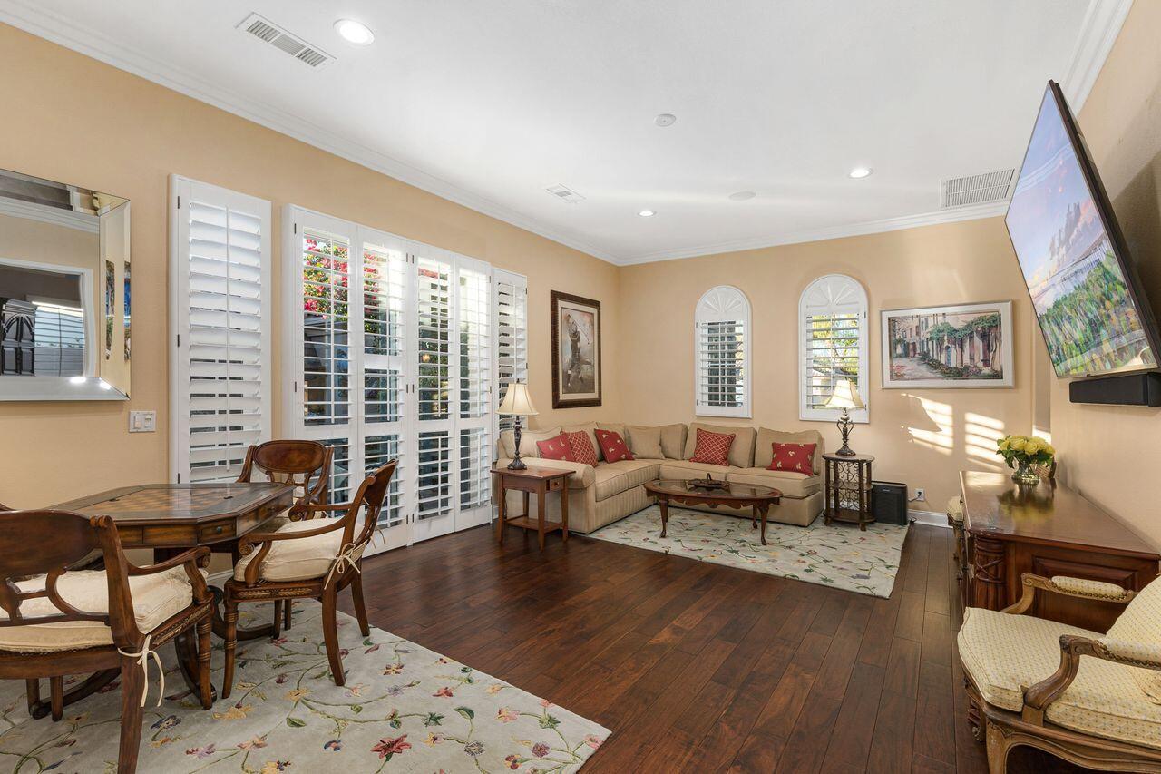 20 Vista Encantada Rancho Mirage, CA 92270 - Photo 20 of 37 a living room with furniture and a wooden floor