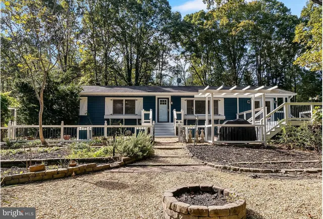 a house view with a seating space