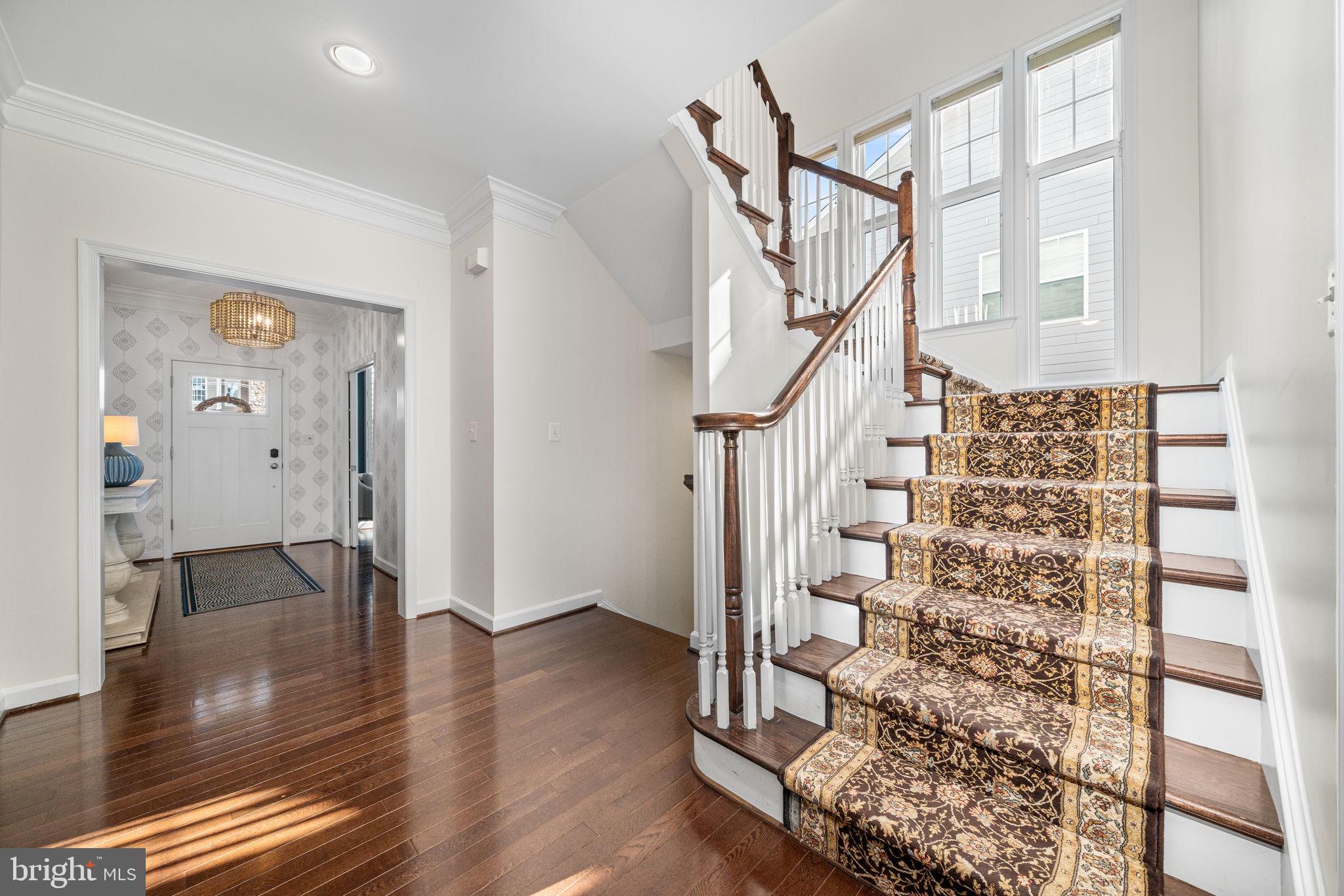 8032 Washington Road Alexandria, VA 22308 - Photo 26 of 50 a view of entryway with wooden floor