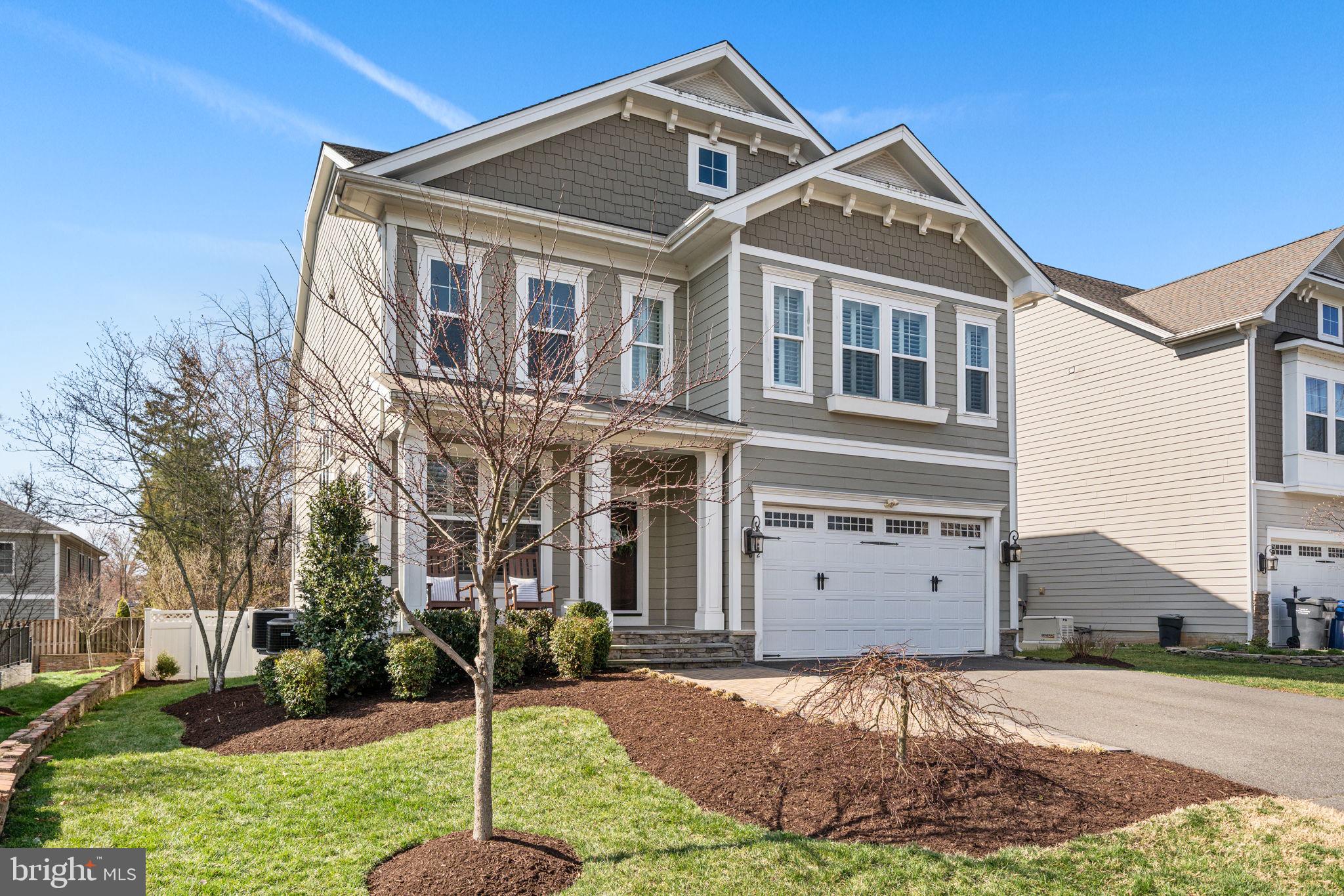 8032 Washington Road Alexandria, VA 22308 - Photo 50 of 50 a front view of a house with garden