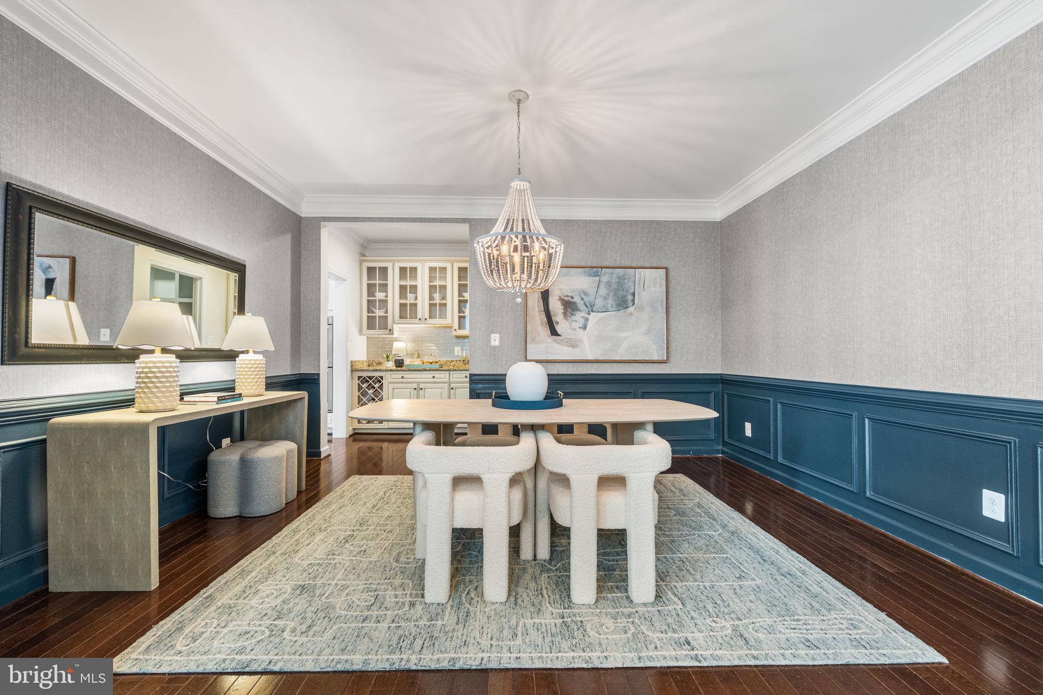 8032 Washington Road Alexandria, VA 22308 - Photo 5 of 50 a view of a dining room with furniture window and wooden floor