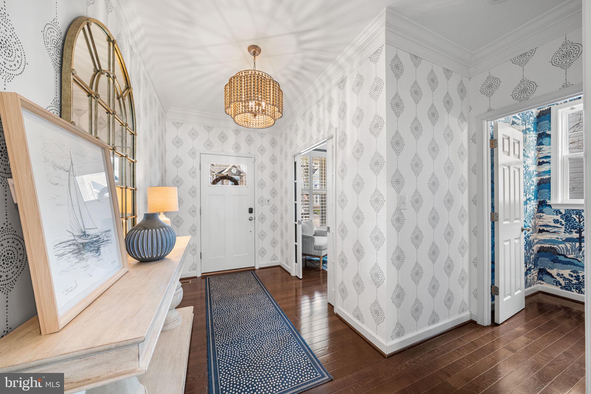 8032 Washington Road Alexandria, VA 22308 - Photo 10 of 50 a view of an entryway with wooden floor