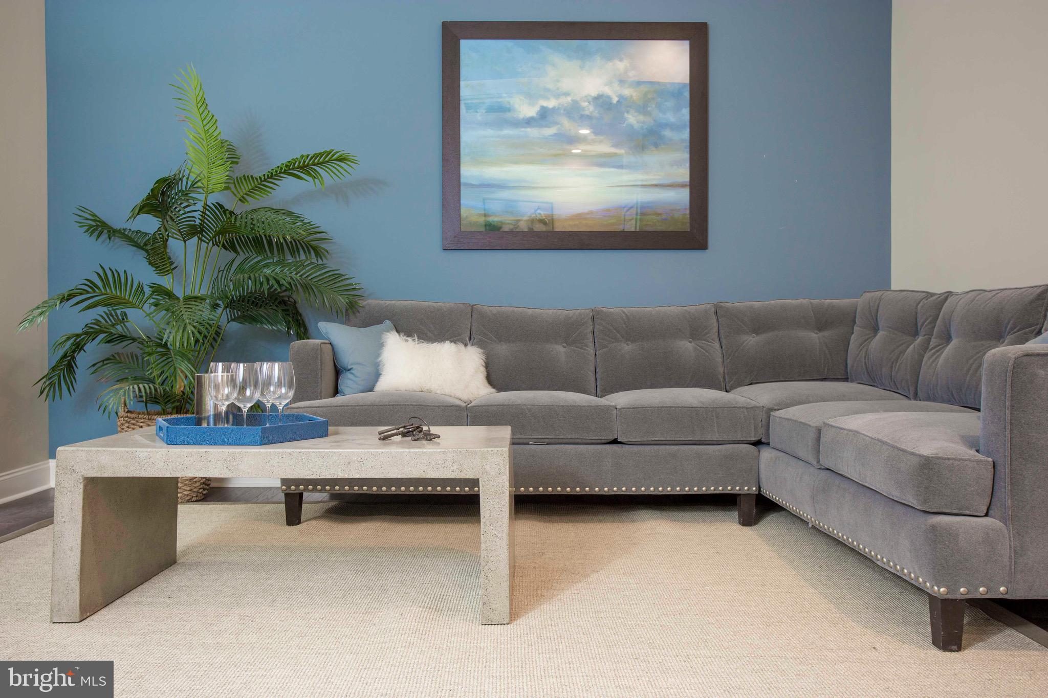 26 South Calvert Street, Unit 2BR Baltimore, MD 21202 - Photo 56 of 83 a living room with furniture and a potted plant