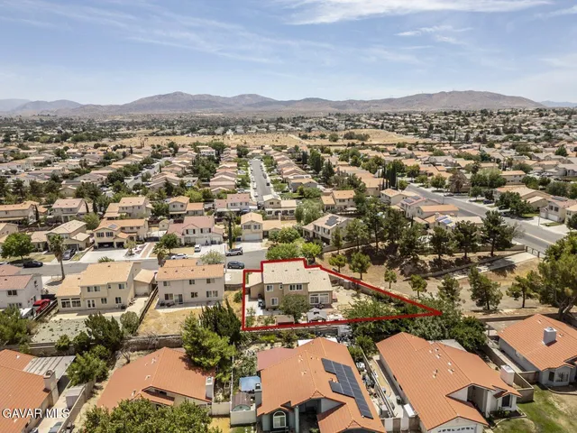 an aerial view of a city
