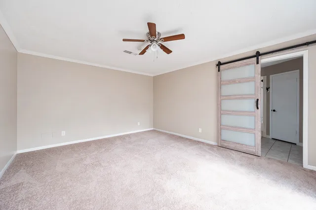 a view of an empty room