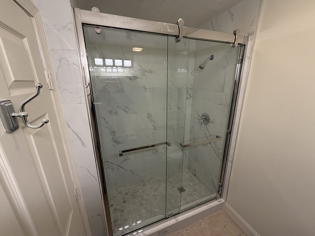130 West 8th Street, Unit 3 Boston, MA 02127 - Photo 14 of 32 a bathroom with a glass door shower