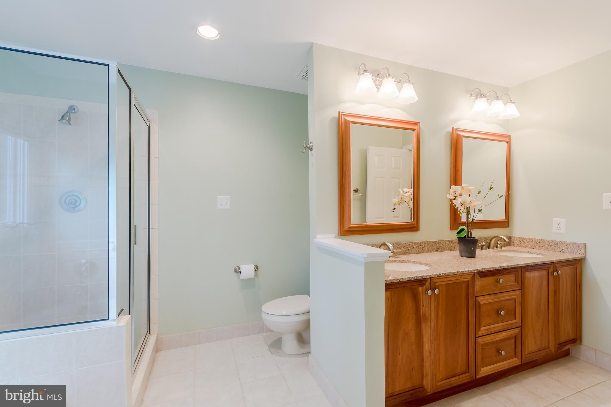 8156 Ridge Creek Way Springfield, VA 22153 - Photo 35 of 57 Full bathroom on upper level -- with dual vanity!
