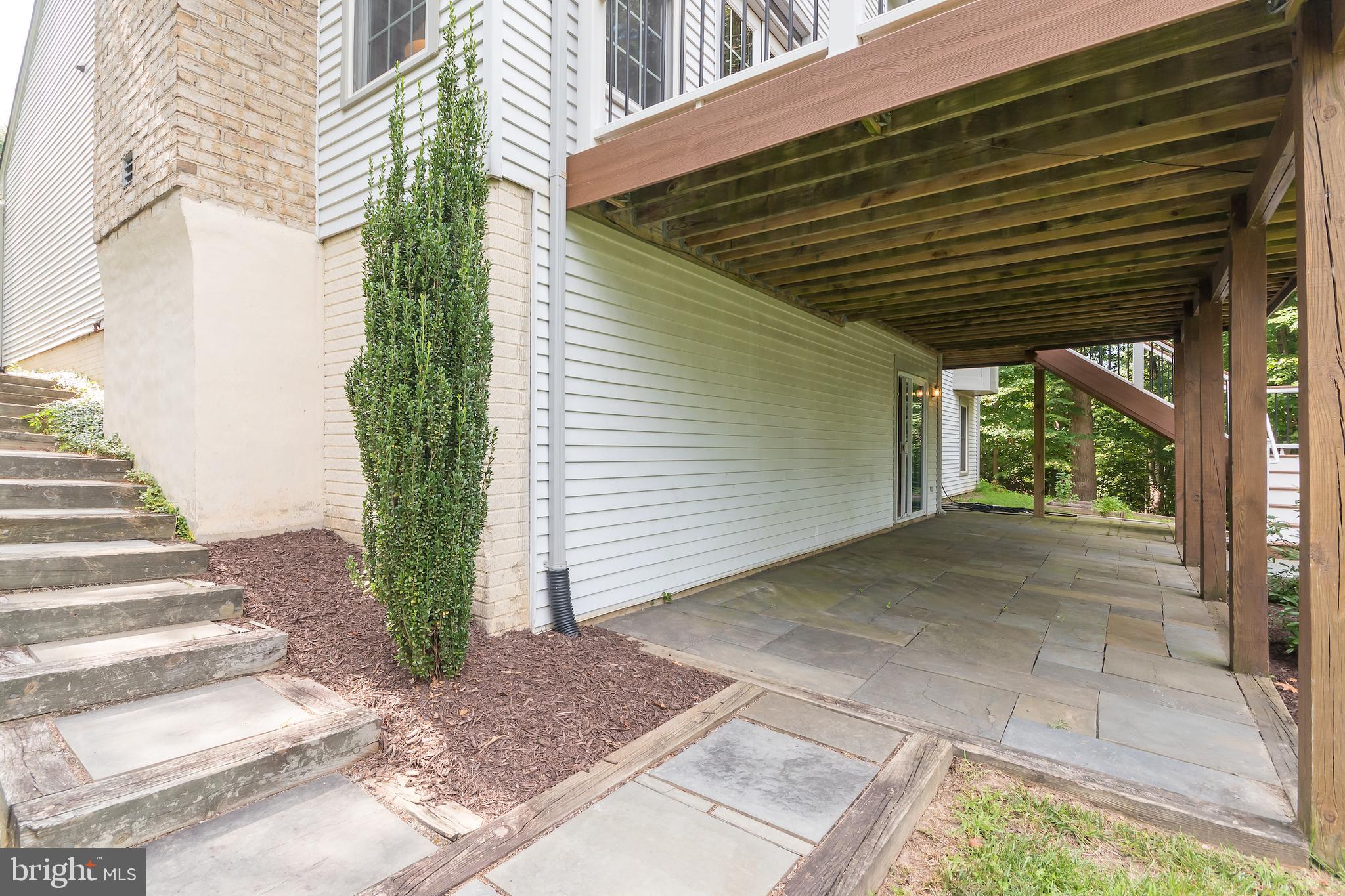 8156 Ridge Creek Way Springfield, VA 22153 - Photo 55 of 57 Patio with basement entrance
