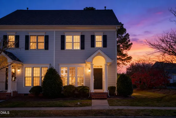 a front view of a house