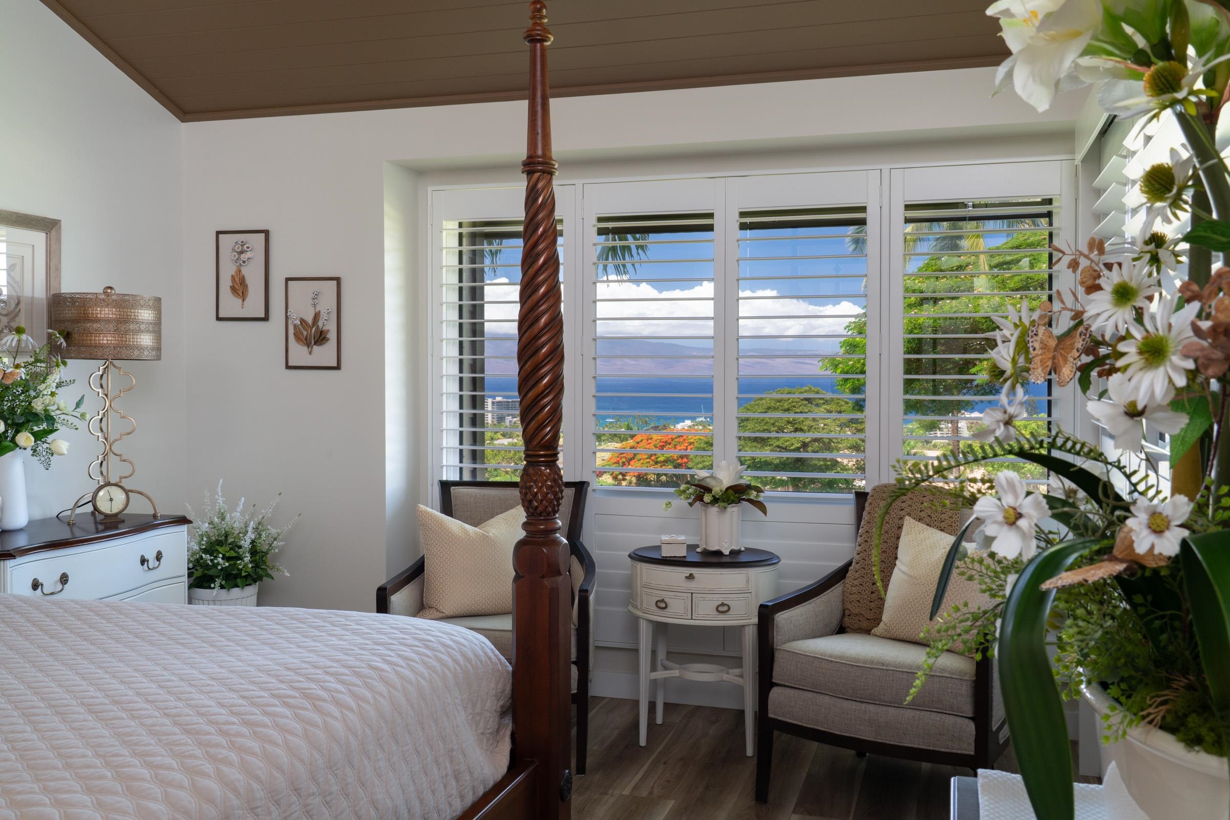 50 Puu Anoano Street, Unit 2804 Lahaina, HI 96761 - Photo 21 of 49 a bedroom with furniture and a window