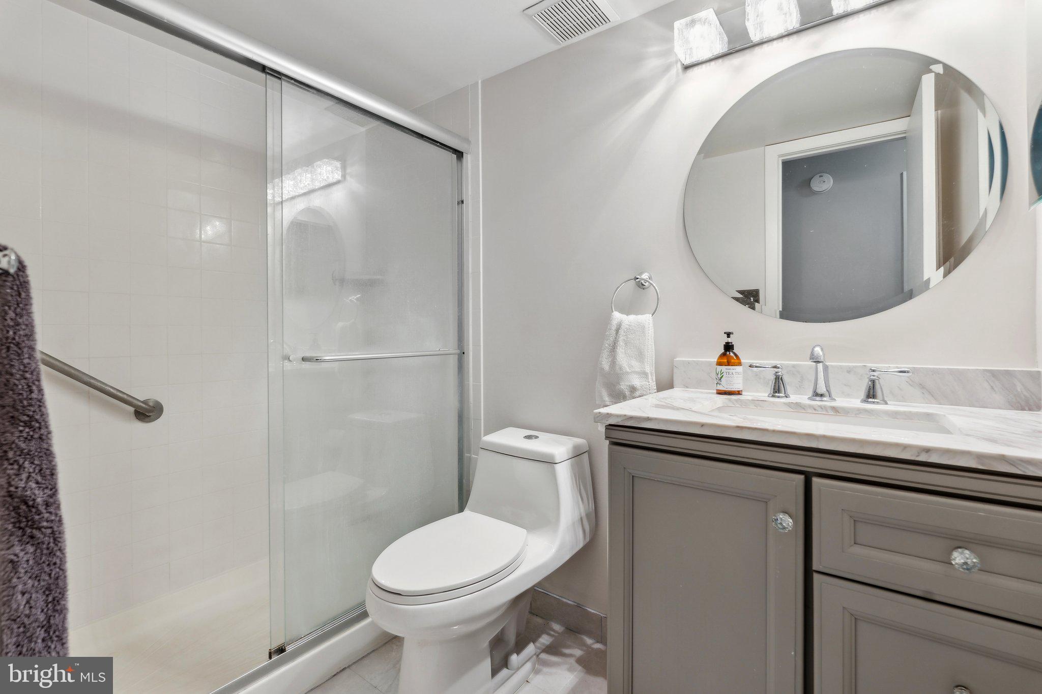10108 Hellingly Place, Unit 300 Gaithersburg, MD 20886 - Photo 6 of 22 a bathroom with a toilet sink and mirror