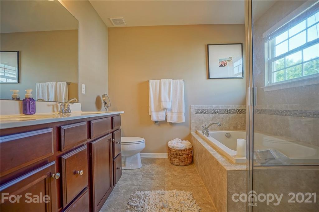 285 Almora Loop Mooresville, NC 28115 - Photo 19 of 45 a bathroom with a sink a toilet and shower