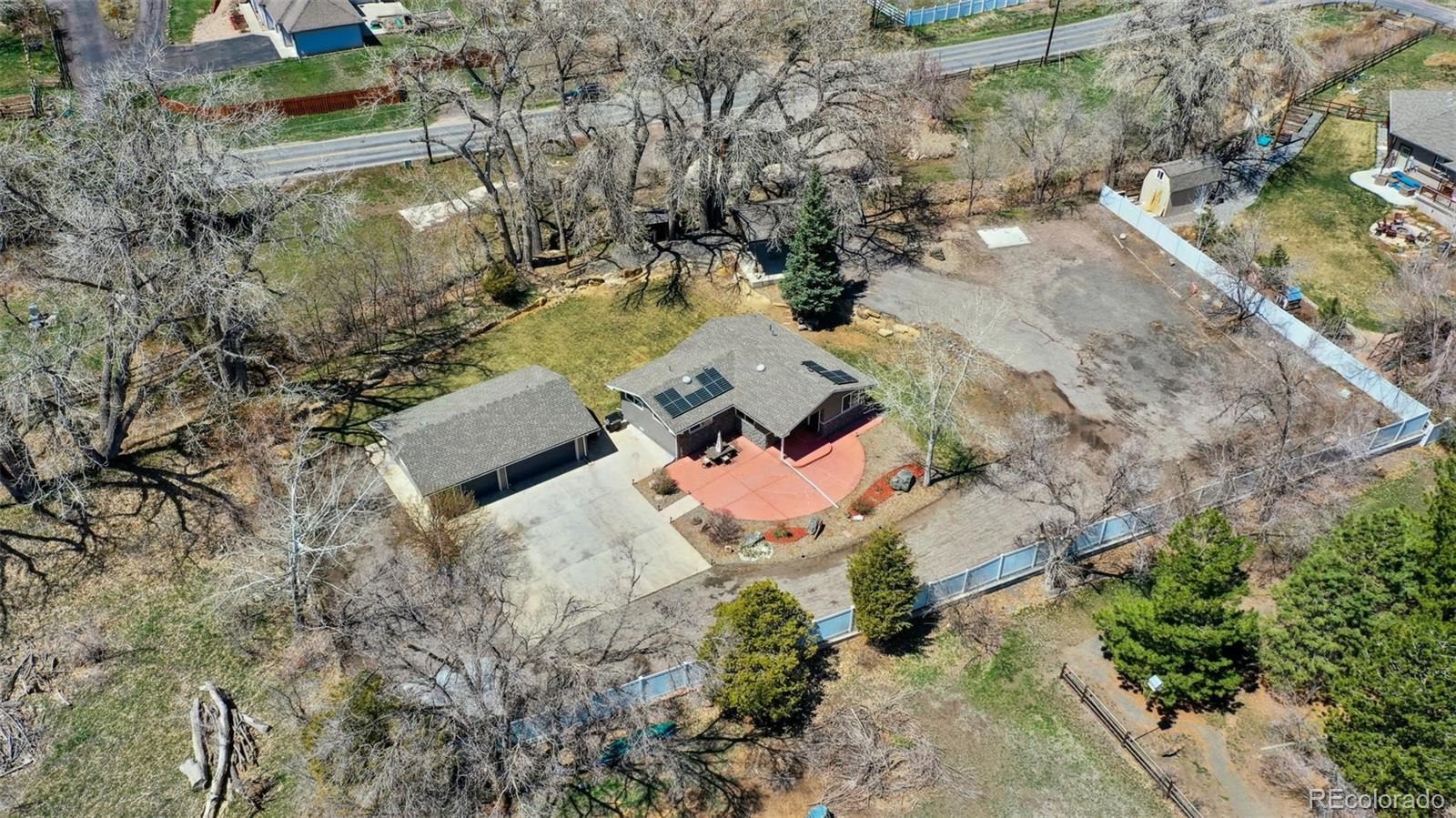 5380 Easley Road Golden, CO 80403 - Photo 36 of 38 an aerial view of residential house with outdoor space