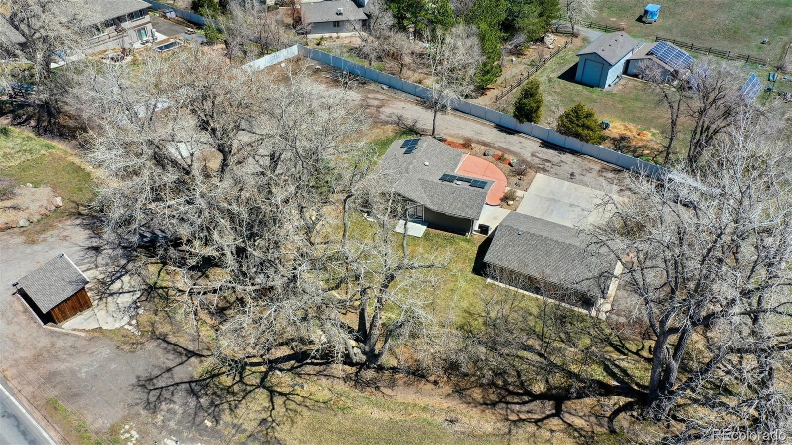 5380 Easley Road Golden, CO 80403 - Photo 37 of 38 an aerial view of residential house with outdoor space