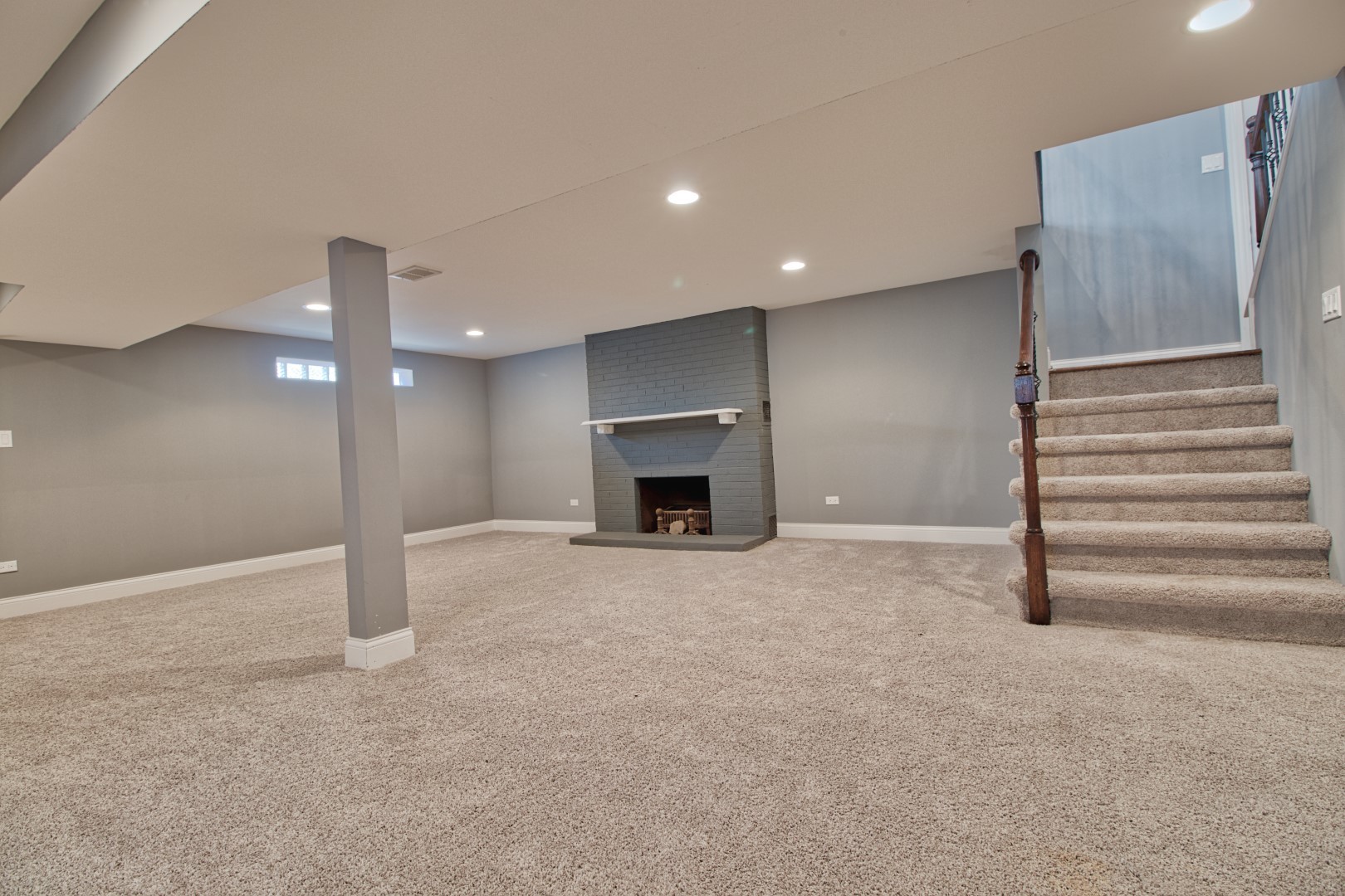 747 Arlington Road Riverside, IL 60546 - Photo 13 of 16 a view of empty room with fireplace and stairs