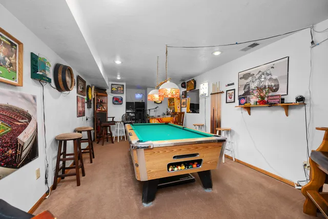 a room with furniture and a window