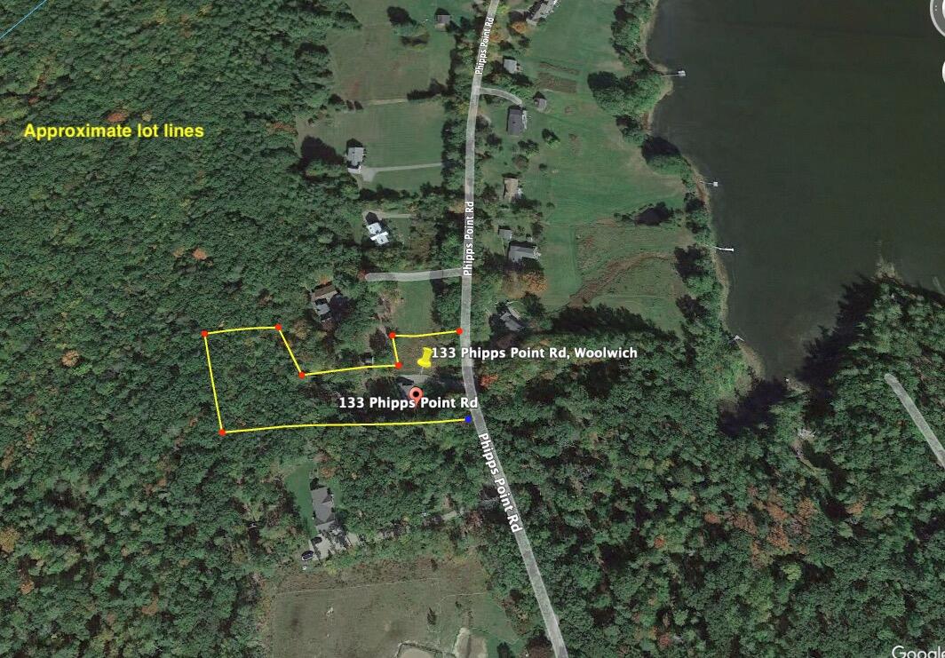 133 Phipps Point Road Woolwich, ME 04579 - Photo 14 of 38 Approx Lot Lines