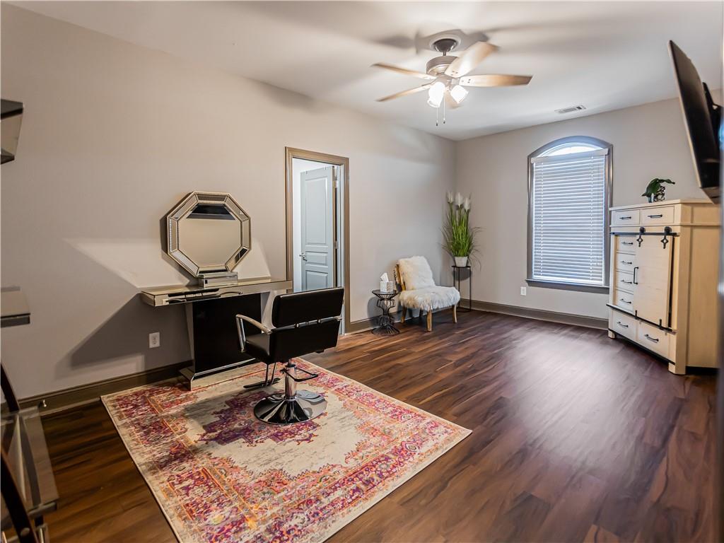 3820 Mabry Ridge Drive Buford, GA 30518 - Photo 36 of 55 a living room with furniture and a fireplace