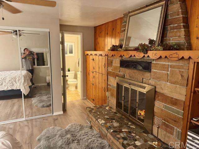 8762 Tyler Street, Unit A Spring Valley, CA 91977 - Photo 21 of 28 a bathroom with a granite countertop sink and a mirror